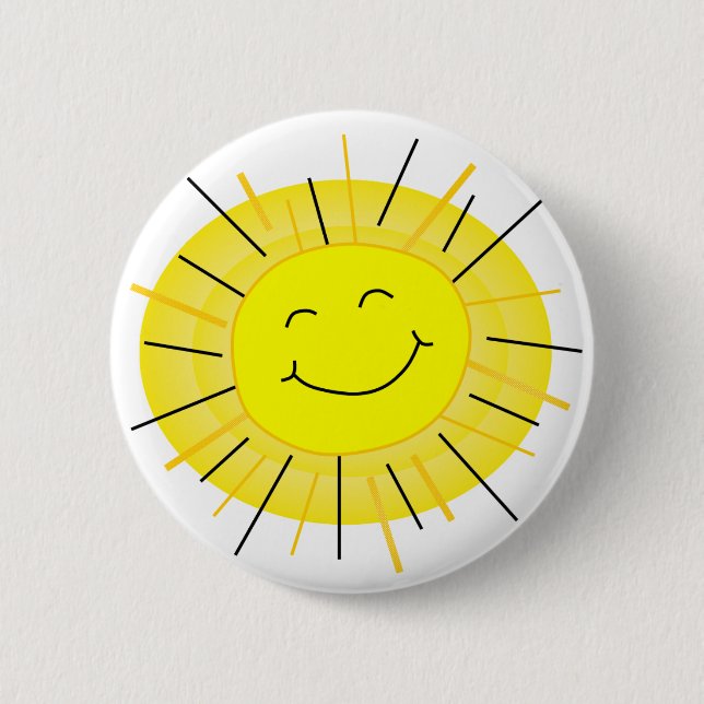 Sunshine 6 Cm Round Badge (Front)