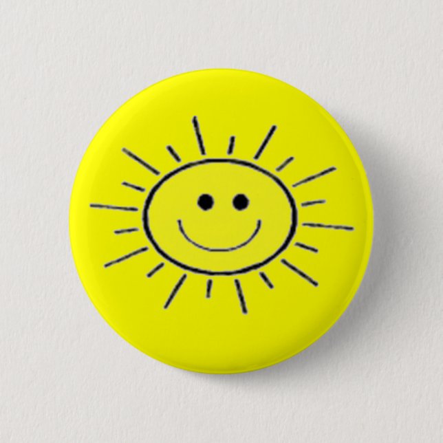Sunshine 6 Cm Round Badge (Front)