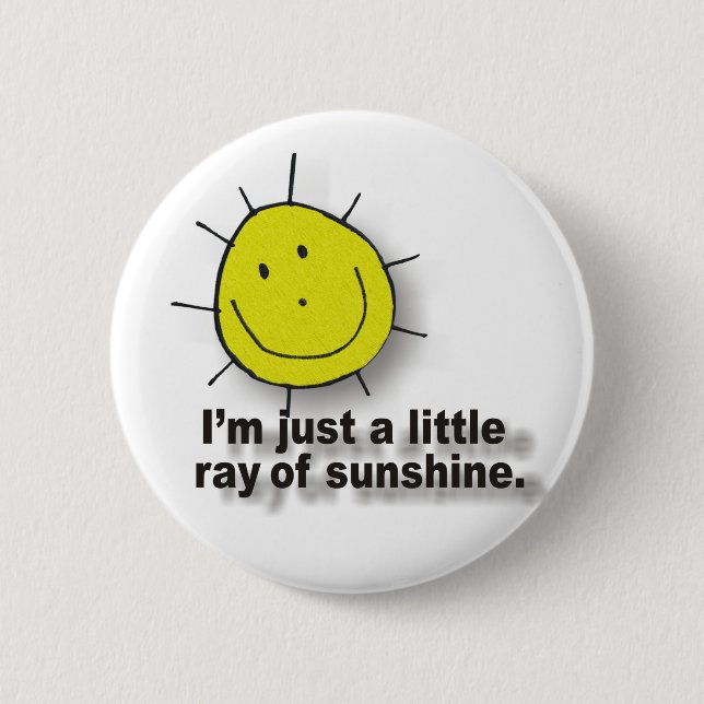 sunshine 6 cm round badge (Front)