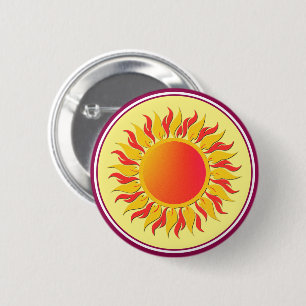 Sunshine 6 Cm Round Badge