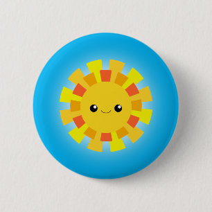 Sunshine 6 Cm Round Badge