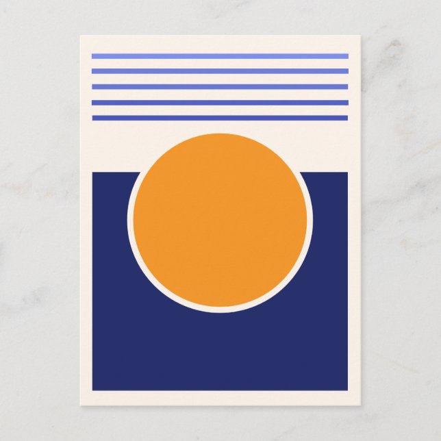 Sunshine Abstract Art Postcard (Front)