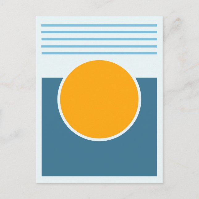 Sunshine Abstract Design Postcard (Front)