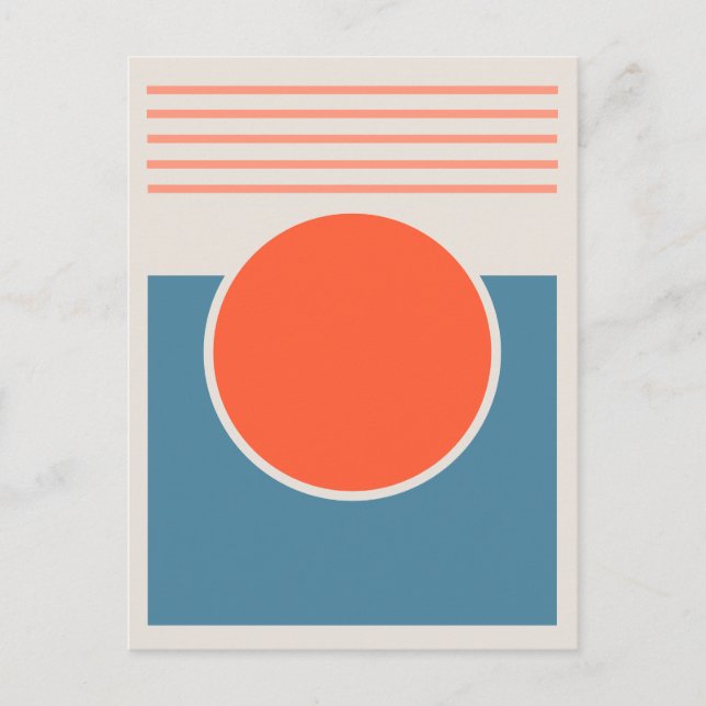 Sunshine Abstract Design Postcard (Front)