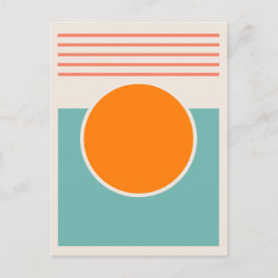 Sunshine Abstract Design Postcard