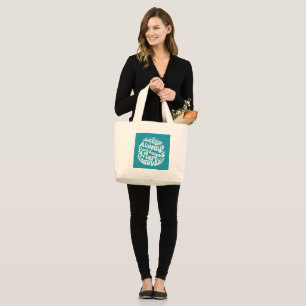 Sunshine always follows after heavy rain large tote bag