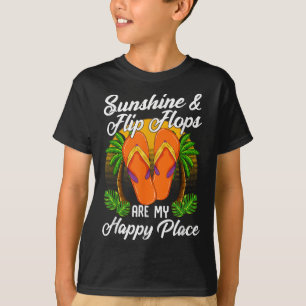 Sunshine & Flip Flops Summer Vacation Beach Ho T-Shirt