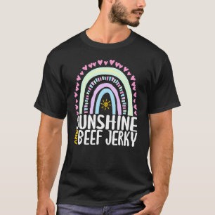 Sunshine And Beef Jerky Cute Rainbow Graphic Women T-Shirt