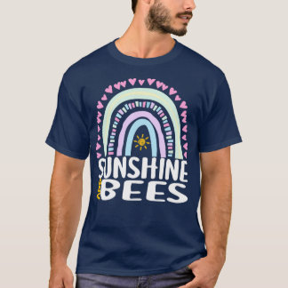 Sunshine and Bees Cute Rainbow for Womens Kids Gi T-Shirt