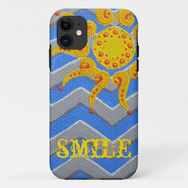 Sunshine and Chevron Smile Case-Mate iPhone Case (Back)