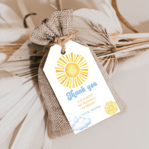 Sunshine And Clouds Birthday Party Gift Tags