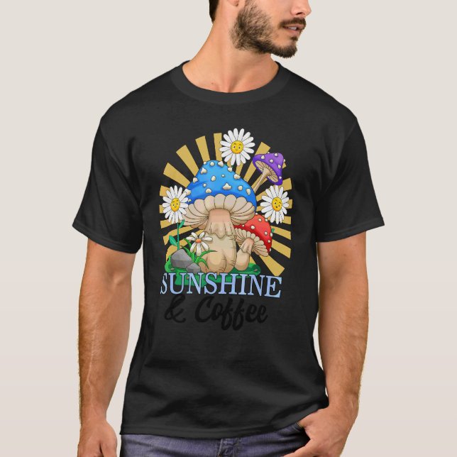 Sunshine And Coffee Summer Women Positivity Inspir T-Shirt (Front)