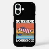 Sunshine And Cornhole Game hobby Retro Gift Funny