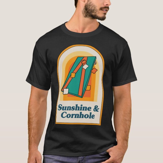 Sunshine and Cornhole Summer Sack Tossing Pullover (Front)