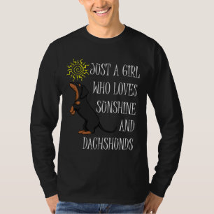 Sunshine And Dachshund Cute Weenie Saying T-Shirt
