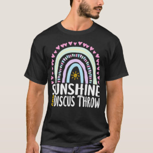 Sunshine and Discus Throw Cute Rainbow Gift for Wo T-Shirt