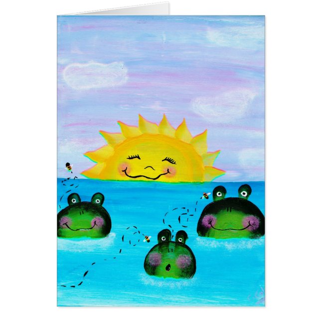 SUNSHINE AND FROGS Card (Front)