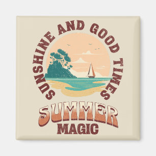 Sunshine and good times - summer magic magnet