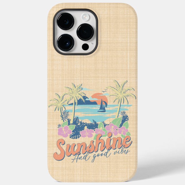 Sunshine and Good Vibes - A tropical paradise Case-Mate iPhone Case (Back)