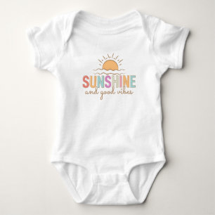 Sunshine and Good Vibes Baby Bodysuit