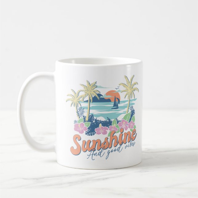 Sunshine And Good Vibes Coffee Mug (Left)
