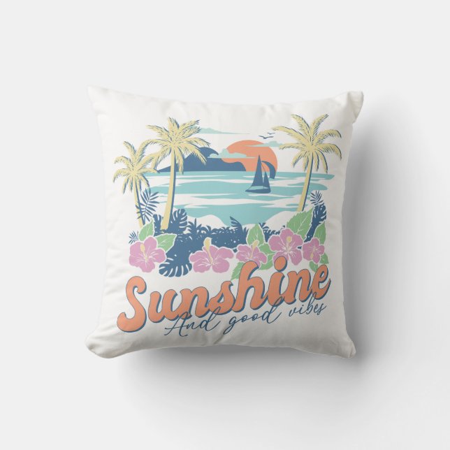 Sunshine And Good Vibes Cushion (Front)