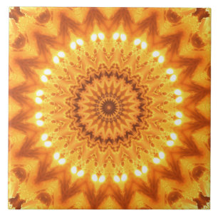 Sunshine and Happiness Mandala Tile - Large