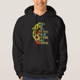Sunshine And Hurricane Leo Girl August July Birthd Hoodie
