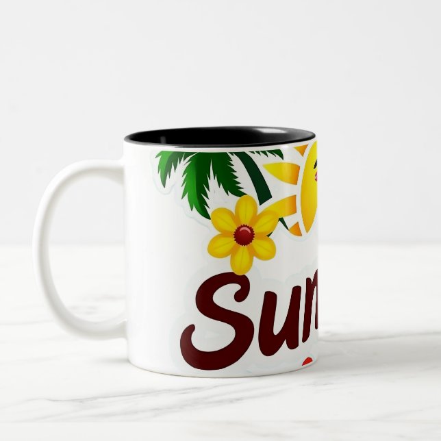 Sunshine and Palm Trees Cup (Left)