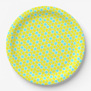 Sunshine and Polkadots Paper Plate