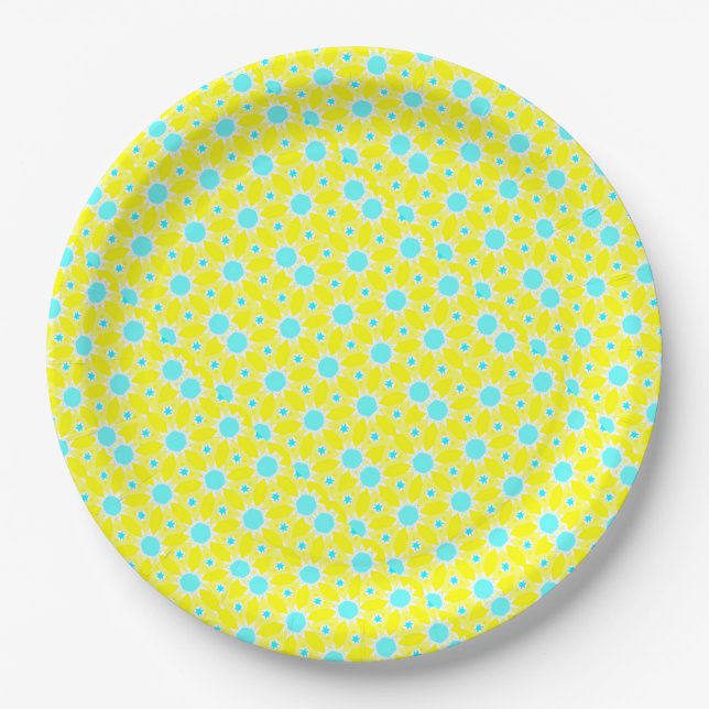 Sunshine and Polkadots Paper Plate (Front)