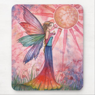 Sunshine and Rainbow Fairy Mousepad