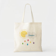Sunshine and Rainbows Art Tote