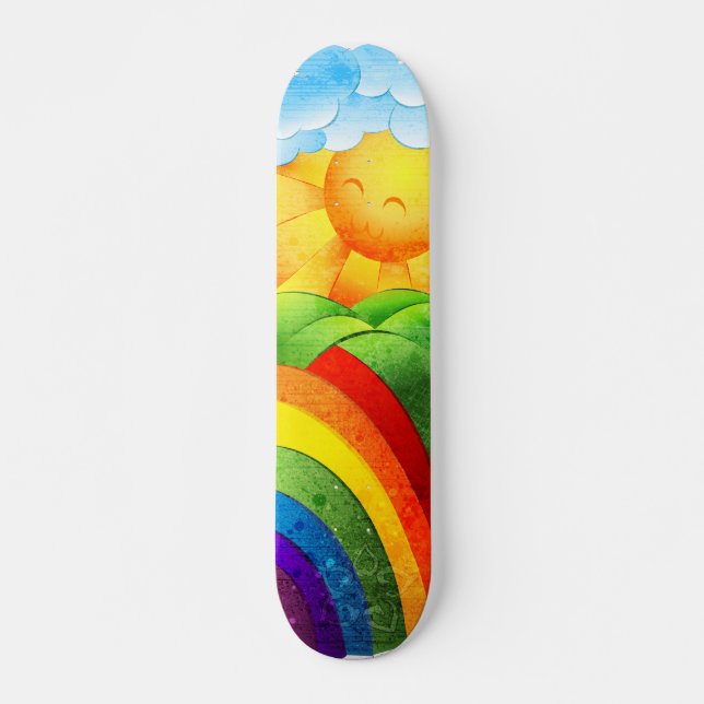 Sunshine and Rainbows Skateboard (Front)