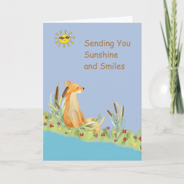 Sunshine and Smiles Get Well Card for Kids (Front)