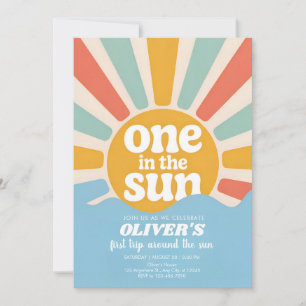 Sunshine and Smiles One Year Celebration Invitation