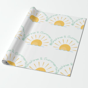 Sunshine and Summertime Wrapping Paper