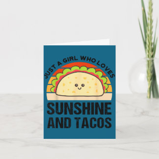 Sunshine and taco cinco de mayo fiesta mexican card
