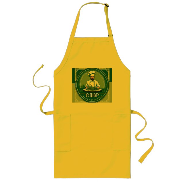 "Sunshine Apron: Brighten Your Kitchen!" Long Apron (Front)