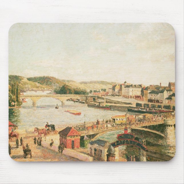 Sunshine at Rouen, 1896 (oil on canvas) Mouse Pad (Front)