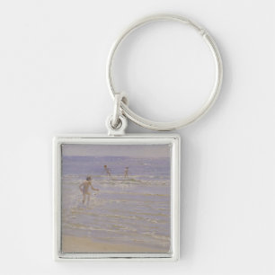 Sunshine at Skagen: Boys Swimming, 1892 Key Ring