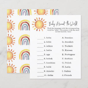 Sunshine - Baby around the world game