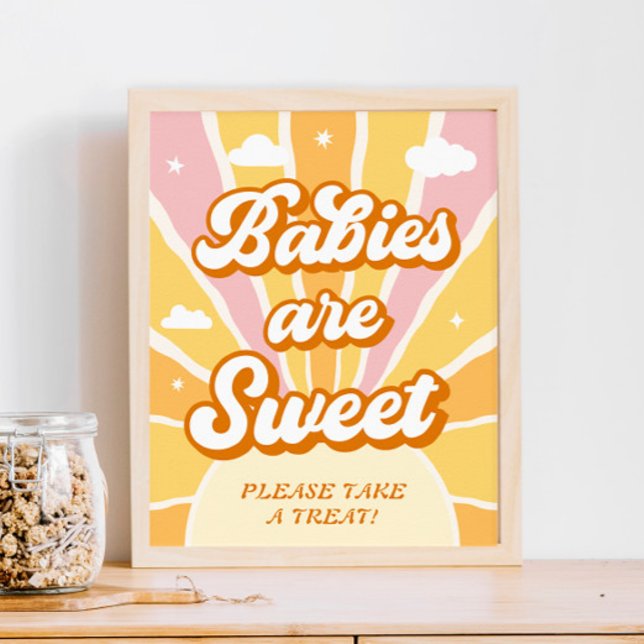 Sunshine Baby Shower Babies are Sweet Favour Poster (Creator Uploaded)