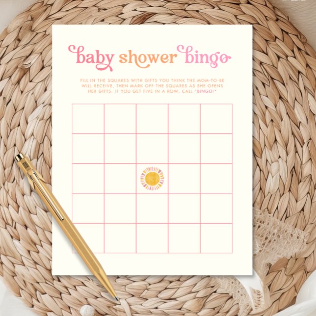 Sunshine Baby Shower Bingo Game (Creator Uploaded)