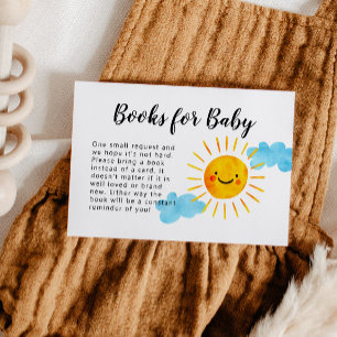 Sunshine Baby Shower Book Request  Enclosure Card