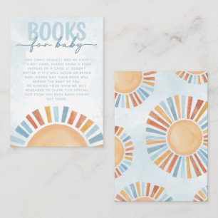 Sunshine Baby Shower Books for Baby Request Enclosure Card