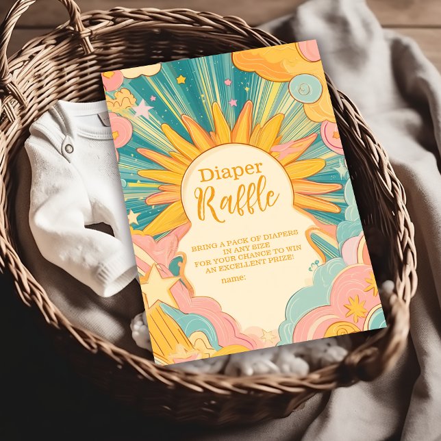 Sunshine Baby Shower  Diapper Raffle Enclosure Card (Creator Uploaded)