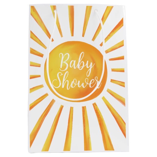 Sunshine Baby Shower Gift Bag (Front)
