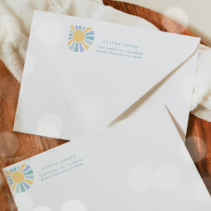 Sunshine Baby Shower Here Come The Son Address Return Address Label