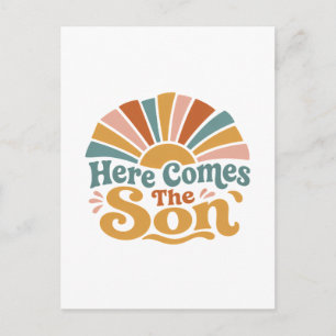 Sunshine Baby Shower Here Come The Son Postcard